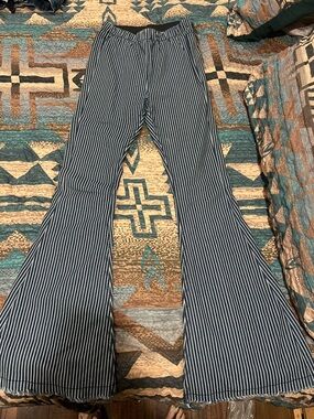 Striped Flared Jean
